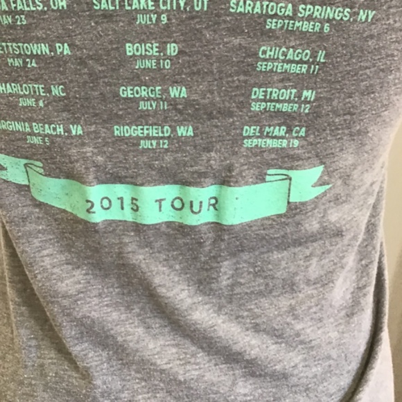 Zac Brown Band Women Size SM Cotton Sleeveless T-Shirt 2015 Tour Country Music - Picture 3 of 9